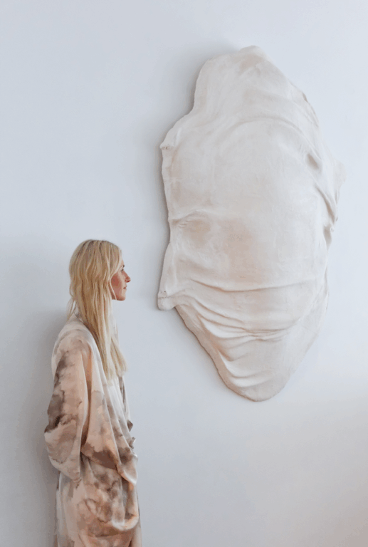 WHY WE COLLECT ART Alexandra with the sculpture she chose to take home.