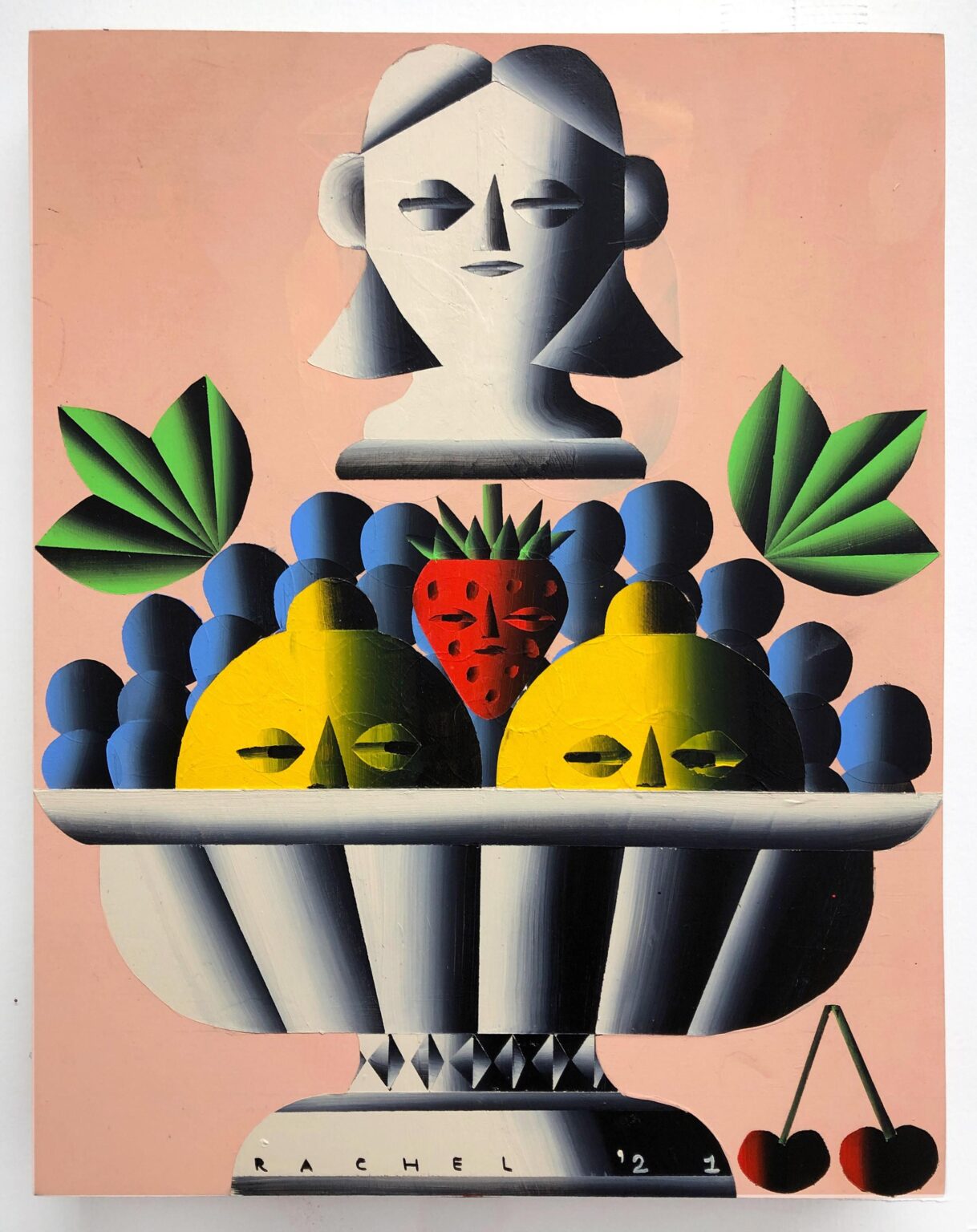 Lemon Bowl and Marble Bust - Rachel Hayden 