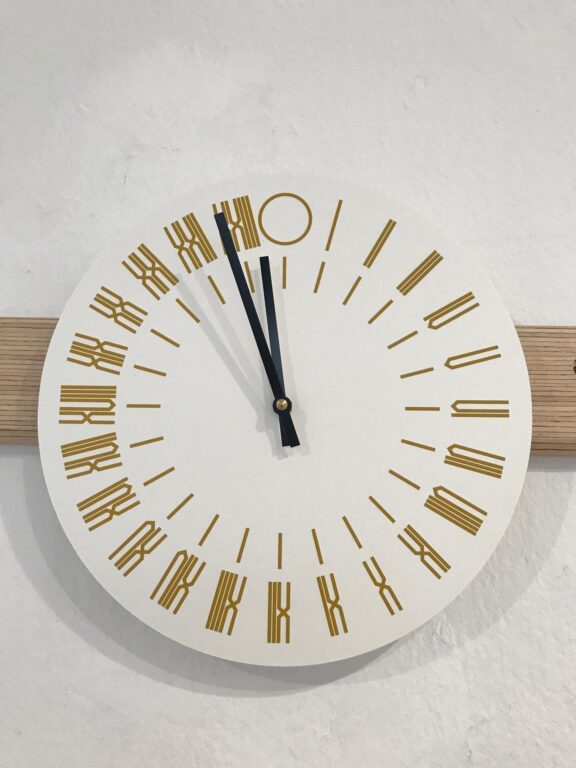 24 hour clock - Tauba Auerbach 