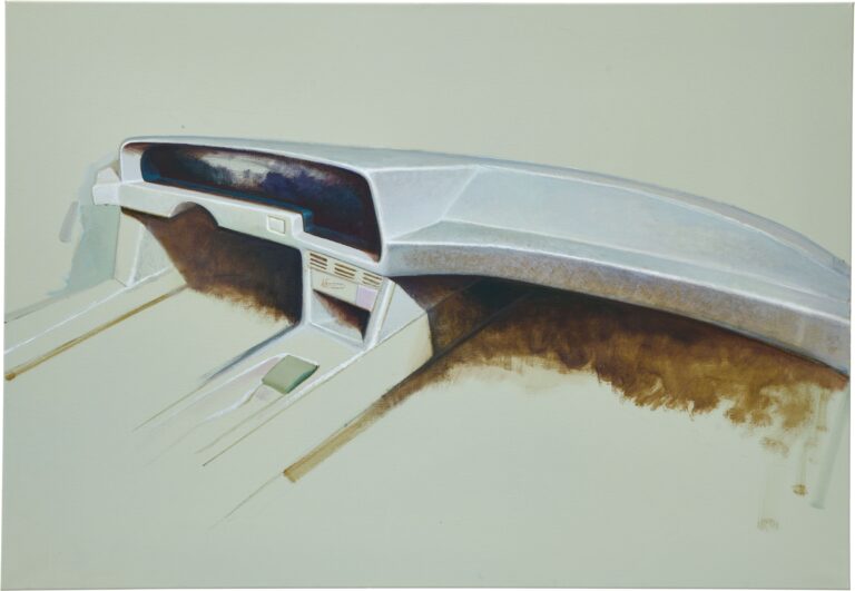 Nikita Senkevych, dashboard, &Ouml;l auf Leinwand, 2026. courtesy Galerie Heckenhauer M&uuml;nchen