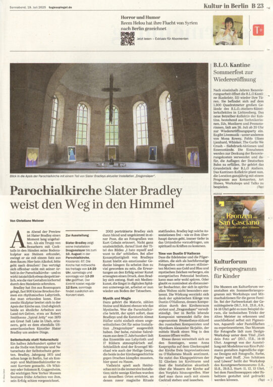 TAGESSPIEGEL — Slater Bradley weist den Weg in den Himmel von Christiane Meixner 