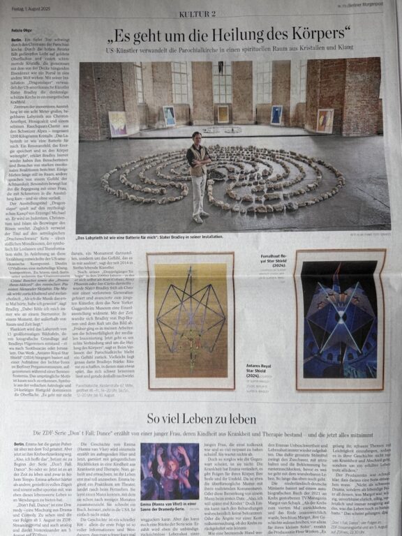 MORGENPOST — Künstler Slater Bradley in der Parochialkirche von Felicia Okçu 