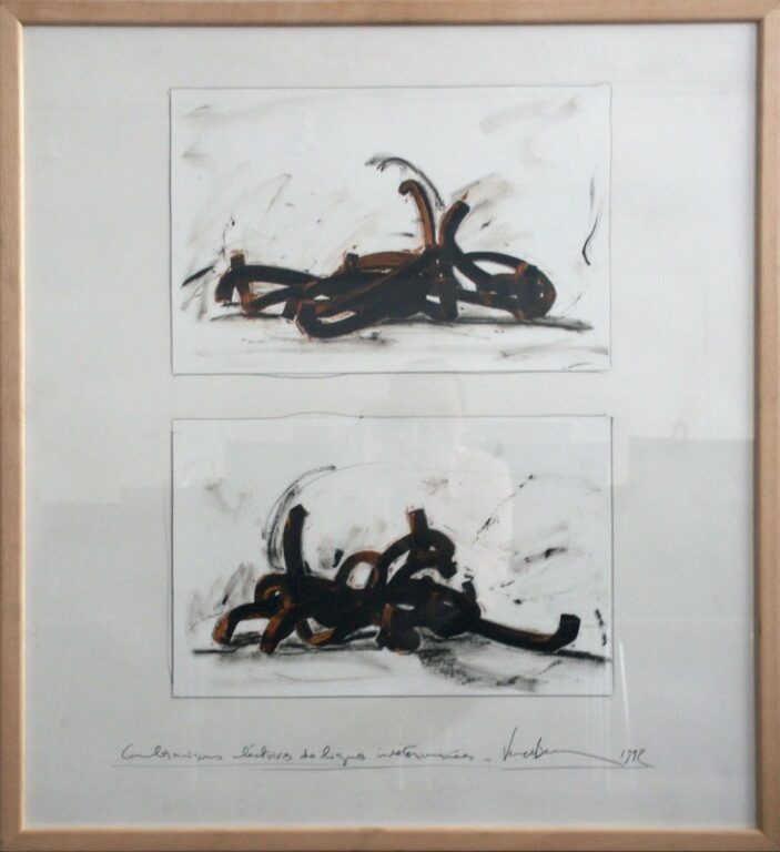 Random Combination of Two indeterminate lines - Bernar Venet 