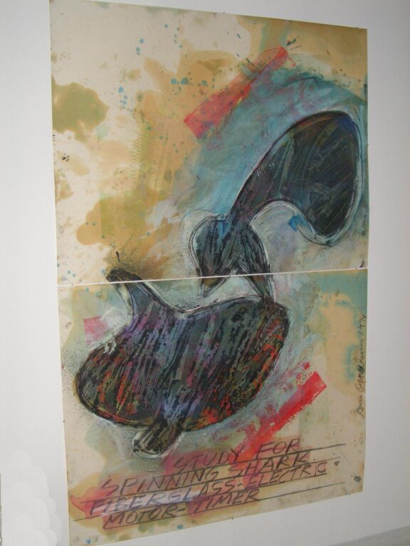 Study for spinning shark - Dennis Oppenheim 