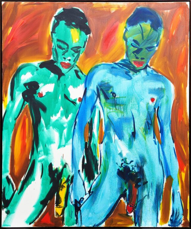 Two coloured boys - Luciano Castelli 