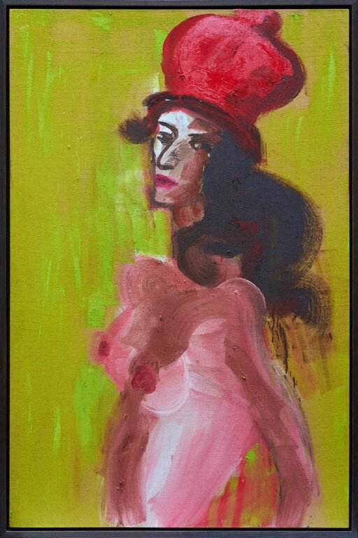 Roberte with Red Hat - Rainer Fetting 