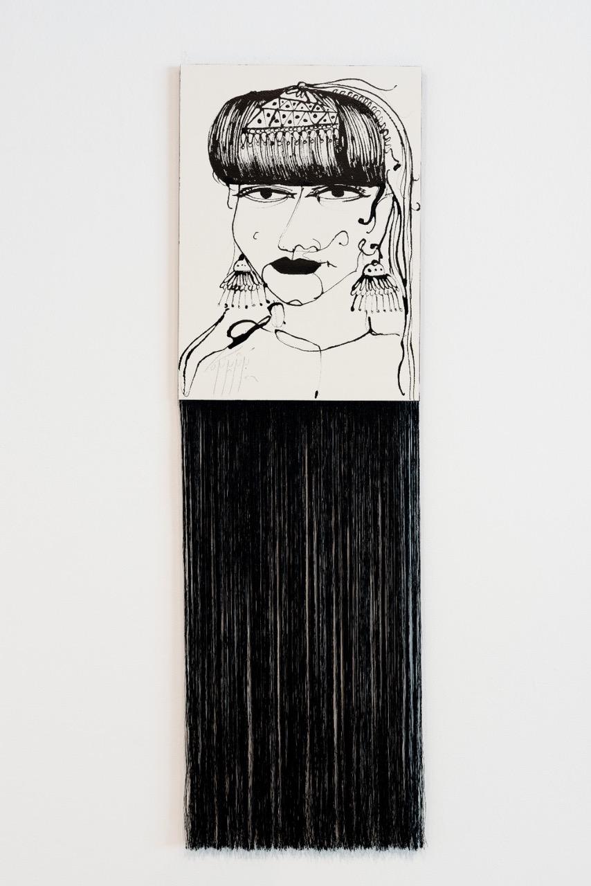 Untitled &ndash; Series Ga&rsquo;adah Titmashatt (قاعده تتمشط) &ndash; Brushing Her Hair - Bouthayna Al Muftah 