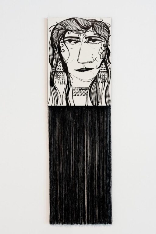 Untitled – Series Ga’adah Titmashatt (قاعده تتمشط) – Brushing Her Hair - Bouthayna Al Muftah 