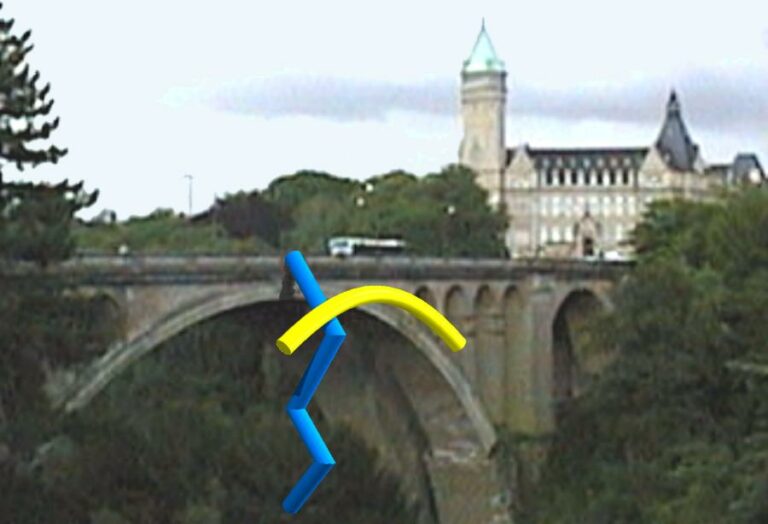 Arc et zigzag 1 sur pont Adolphe - Gast MICHELS 