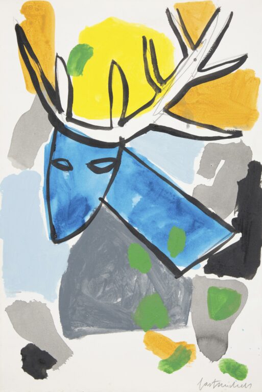untitled (blue deer) - Gast MICHELS 