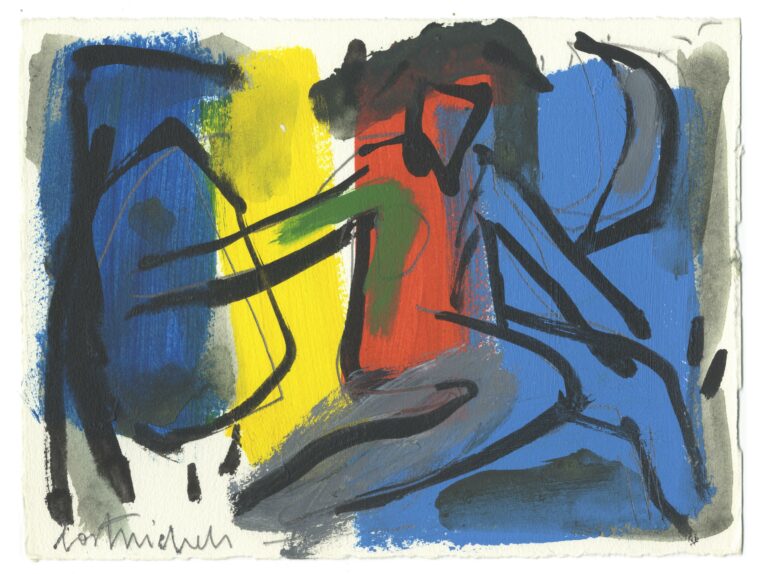 untitled (man holding shield at night) - Gast MICHELS 