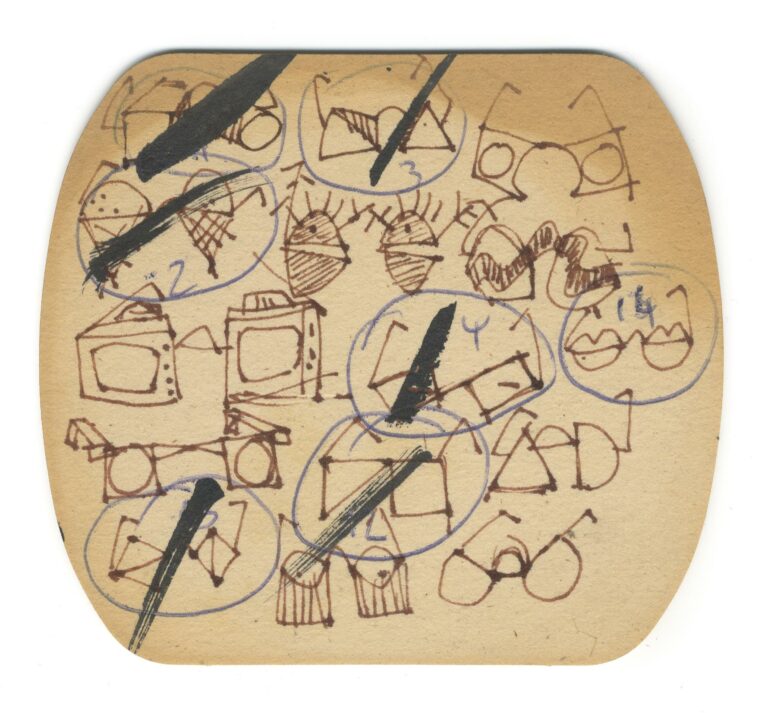 untitled (sketch for Optique Moitzheim window display installation) - Gast MICHELS 