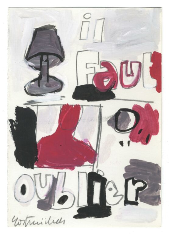 (red.) untitled (il faut oublier) - Gast MICHELS 