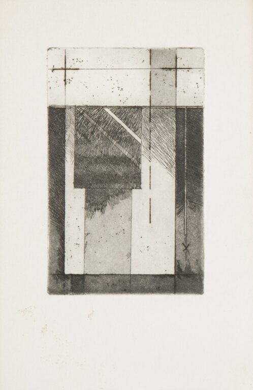 Series of 4 etchings (#4, rectangular grid) - Gast MICHELS 