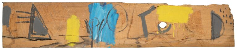 Acheminement (relief peinture sur bois) - Gast MICHELS 