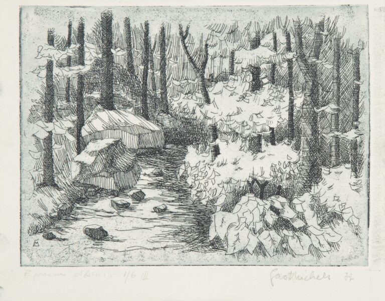 untitled (landscape with creek) - Gast MICHELS 