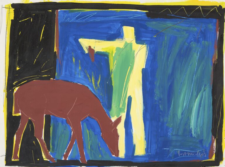 untitled (deer, human) - Gast MICHELS 