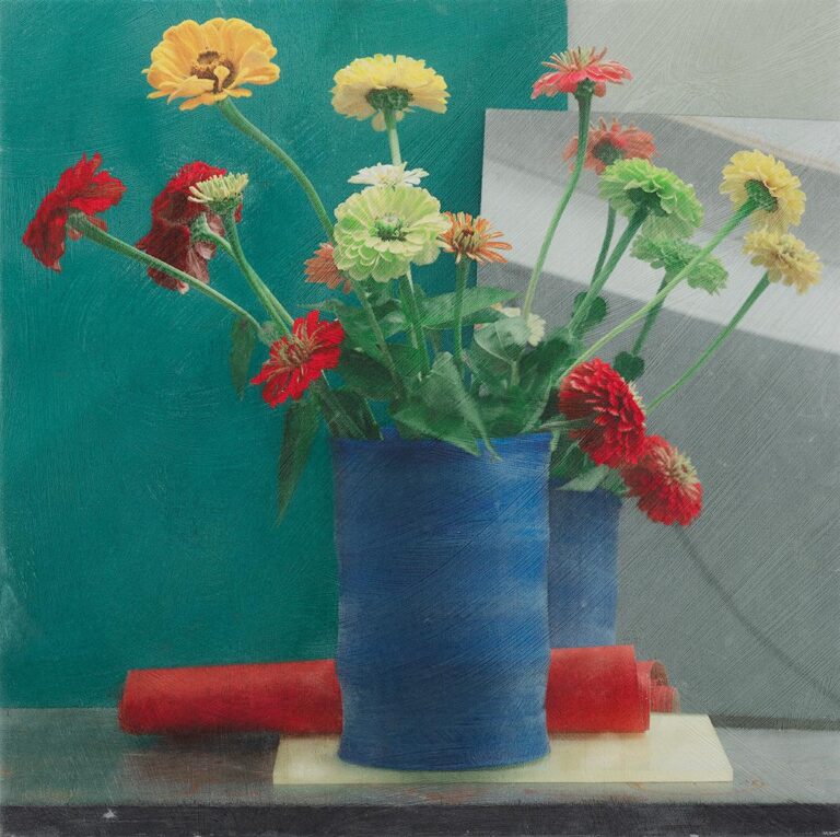 Zinien, Vase, Spiegel - Maurice Ducret 