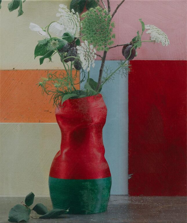 Zwetschge, Kerbel, Vase - Maurice Ducret 