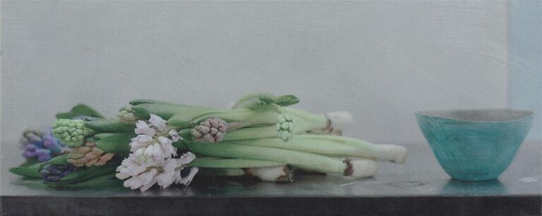 Hyacinthen und oxydierte Schale - Maurice Ducret 