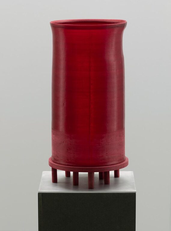 ROTER ZYLINDER UND SOCKEL - Maurice Ducret 