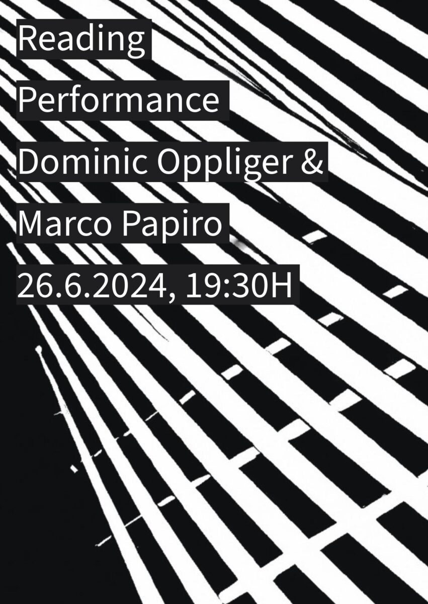 Reading Performance Dominic Oppliger & Marco Papiro 