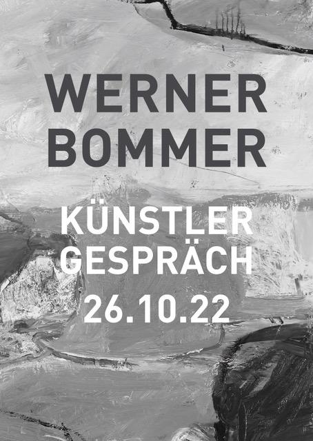 Künstlergespräch mit Werner Bommer 