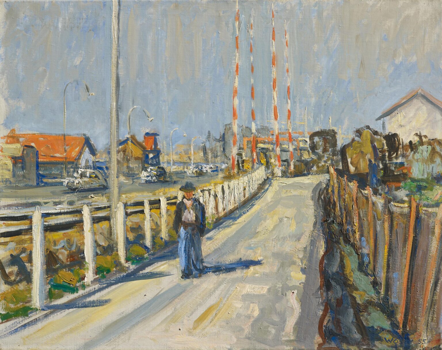 Dammstrasse im Vorfrühling - Heini Waser 