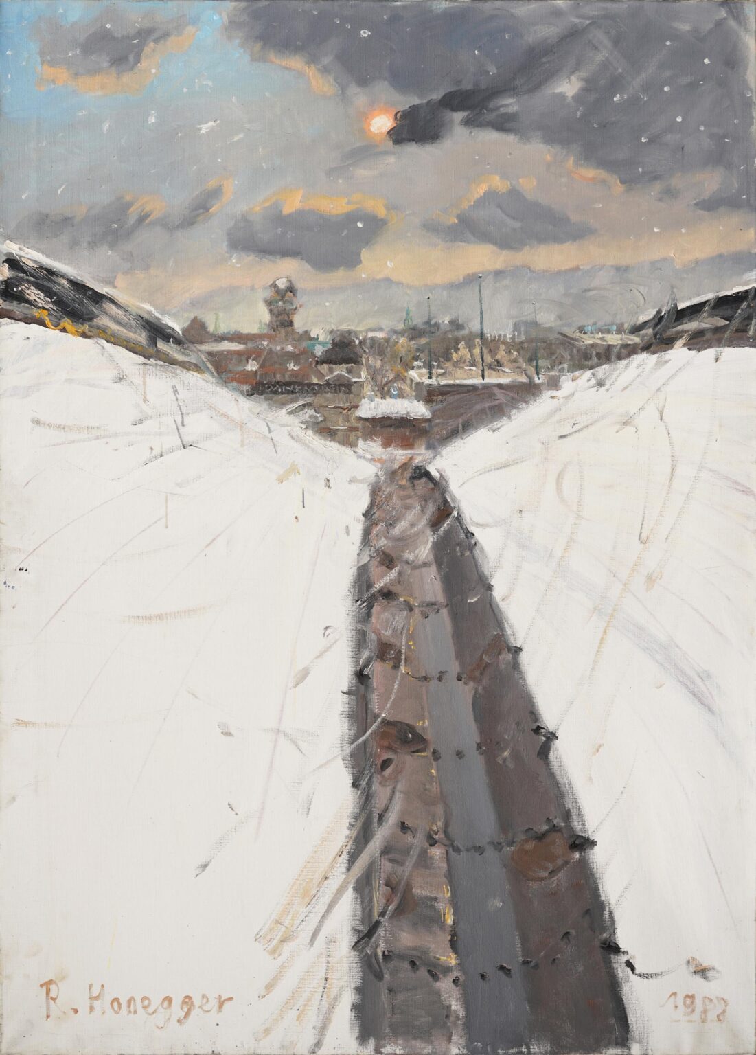 Über dem HB Zürich - Robert Honegger 