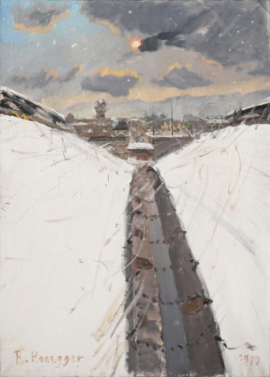 Über dem HB Zürich - Robert Honegger 