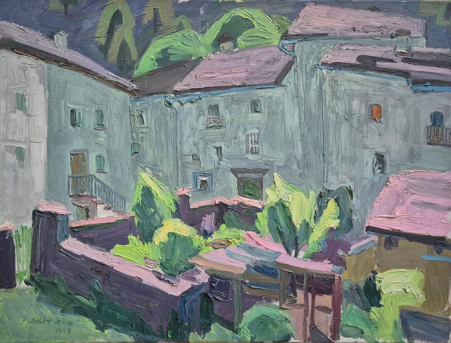 Häuser in Bondo - Albert Rüegg 