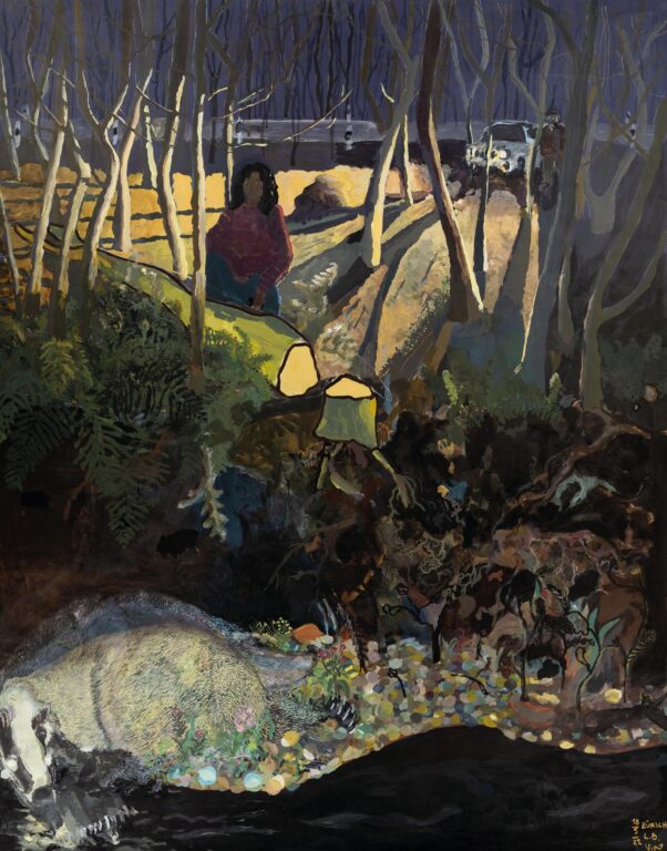 Überfahrener Dachs oder Geist eines überfahrenen Dachses (Toggenburg) - Malerduo Boskovic-Scarth 