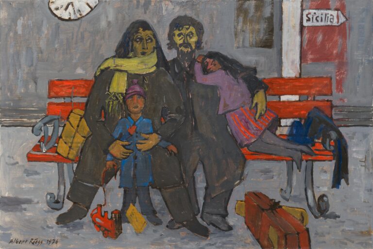 Warten auf Heimtransport - Albert Rüegg 