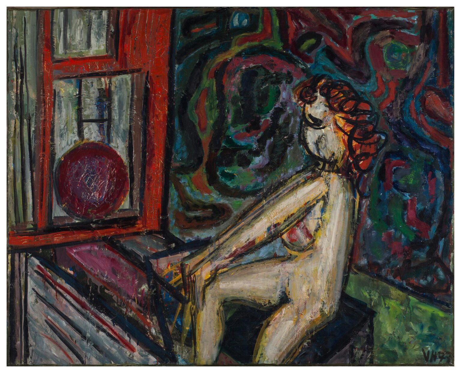 Akt mit Kugel - Veit Hofmann 