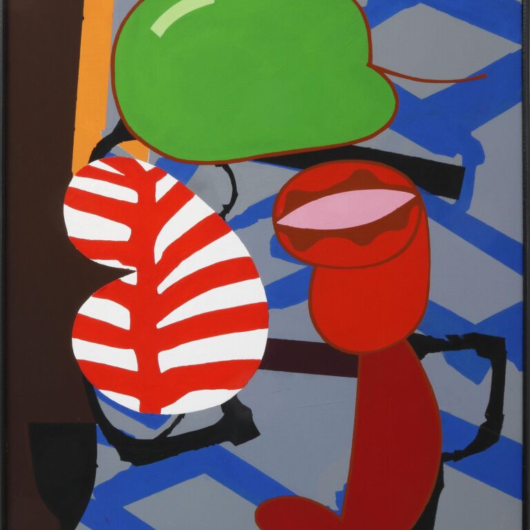 Stillleben mit schwarzem Glas 