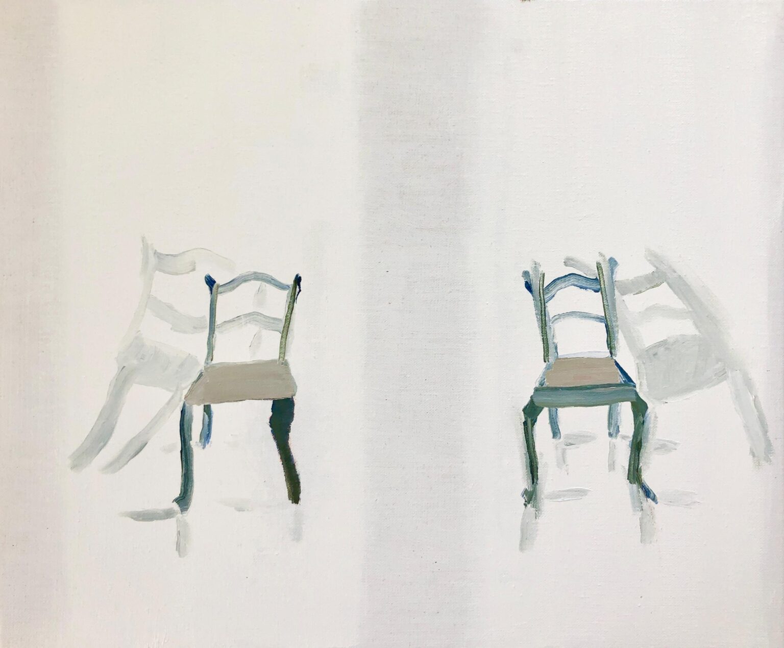 Zwei St&uuml;hle mit freundlichem Schatten - Vivian Kahra 