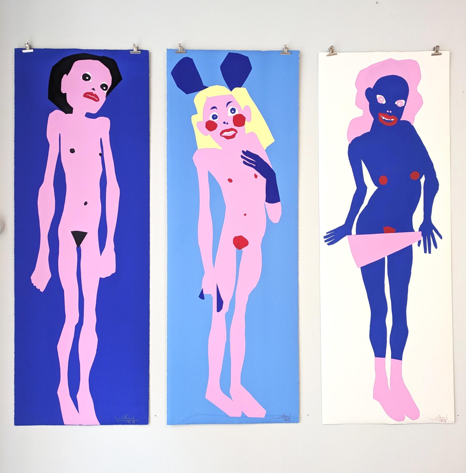Pin-Up-Girls (Unikate) - Hans Scheib 