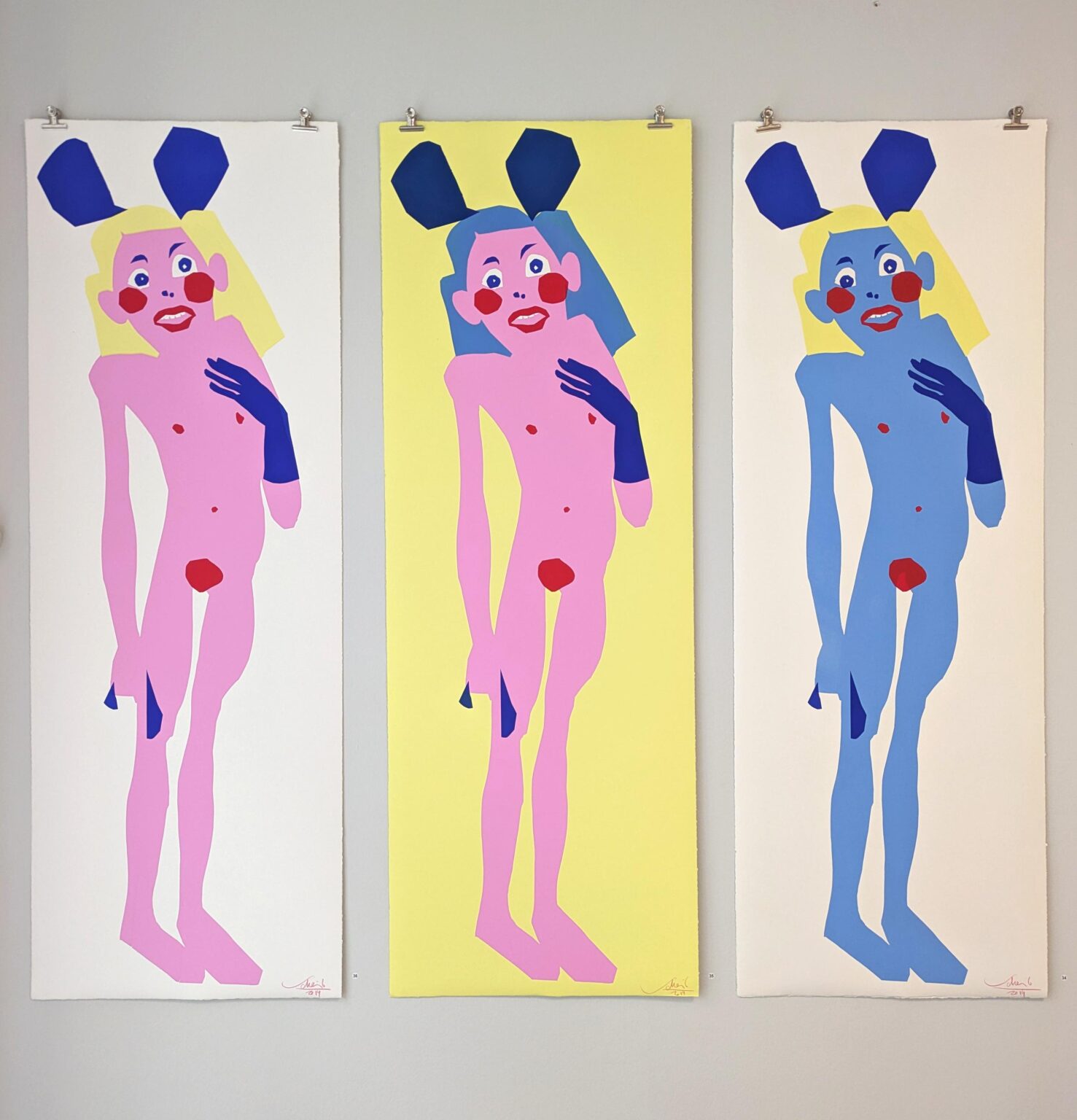 Pin-Up-Girls (Unikate) - Hans Scheib 