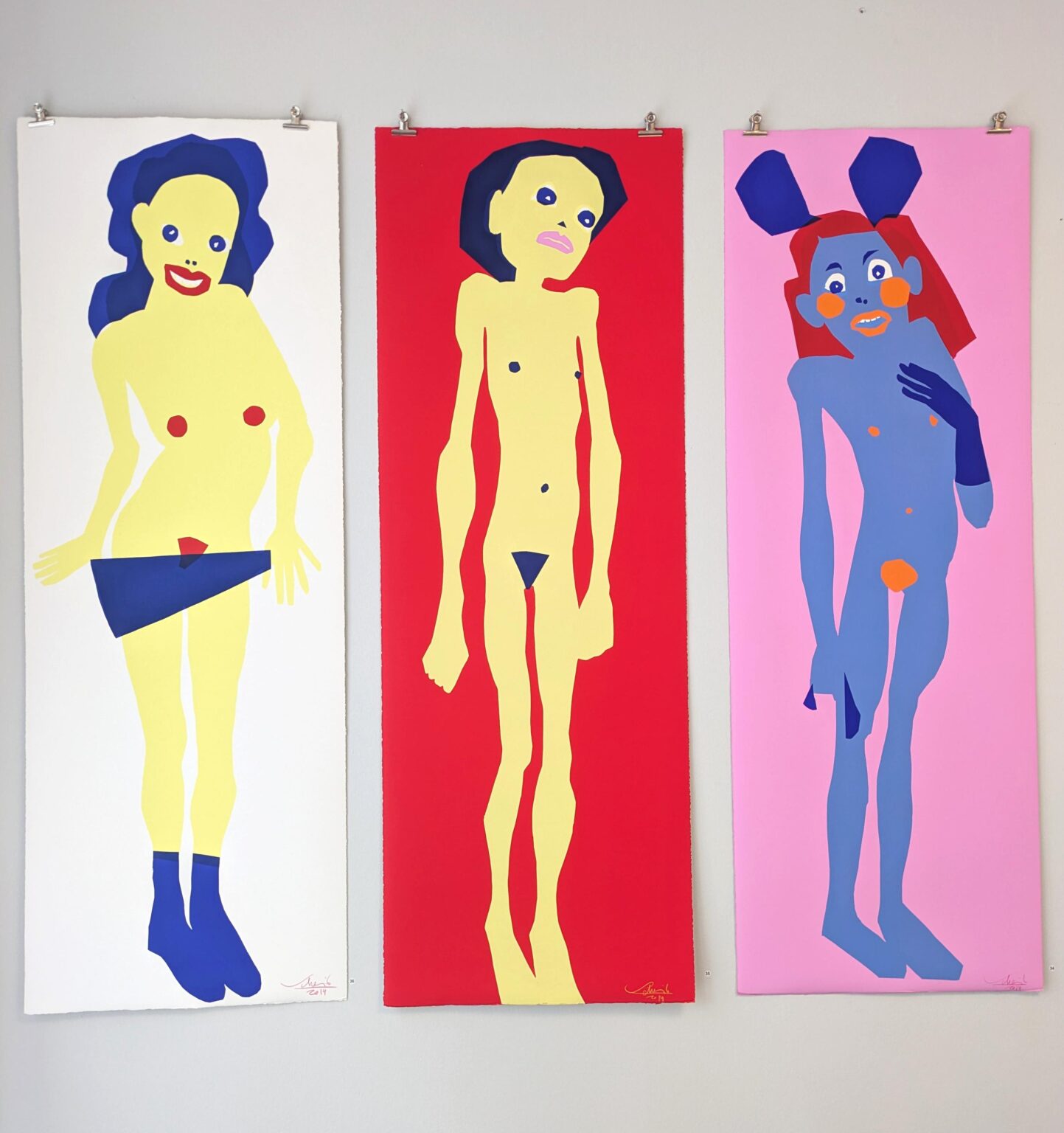 Pin-Up-Girls (Unikate) - Hans Scheib 