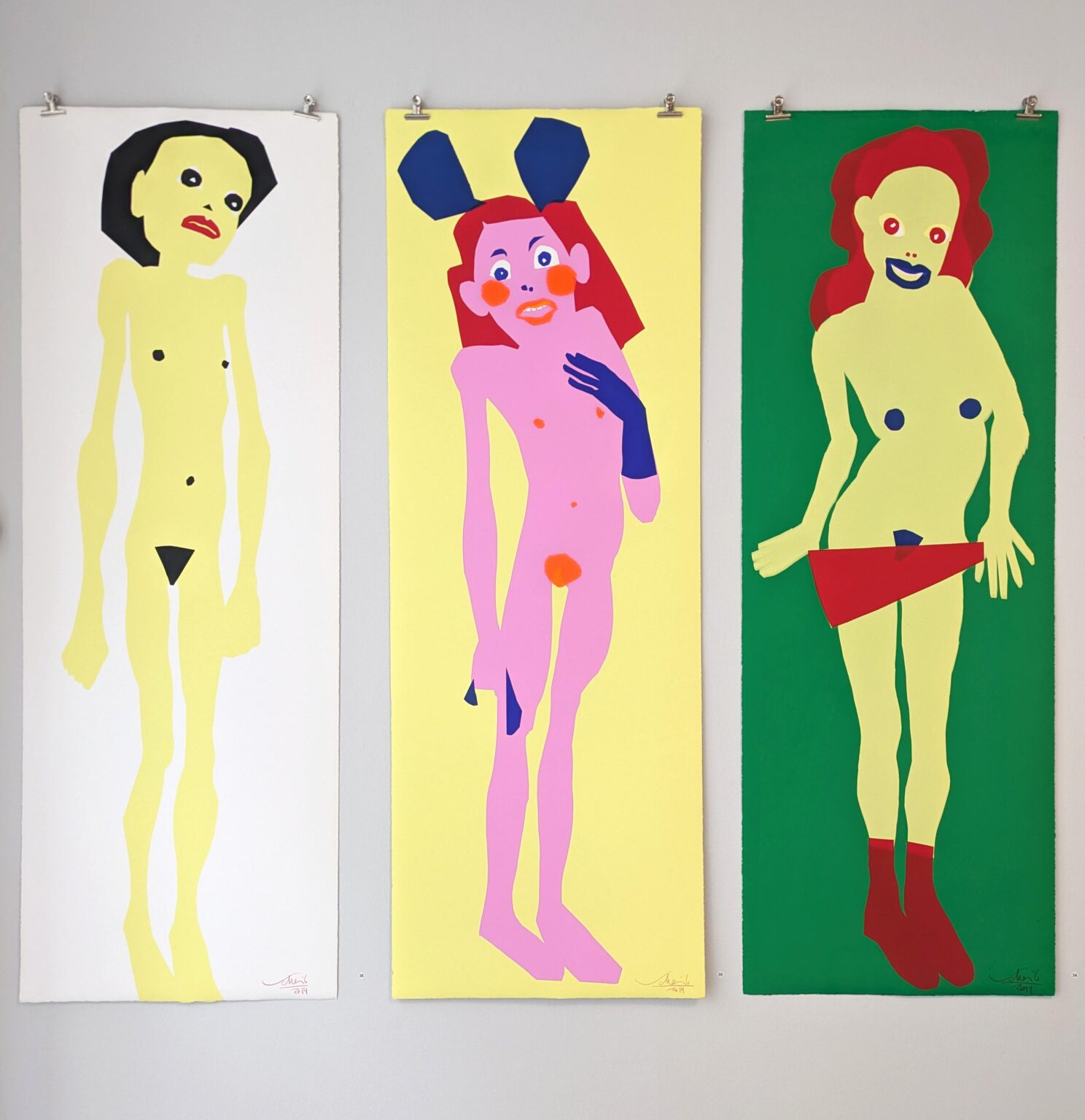 Pin-Up-Girls (Unikate) - Hans Scheib 