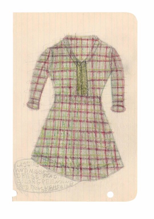 green and pink dress - Pearl Blauvelt 
