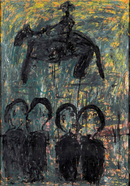 Cavaliere nero e due coppie - Giordano Gelli 