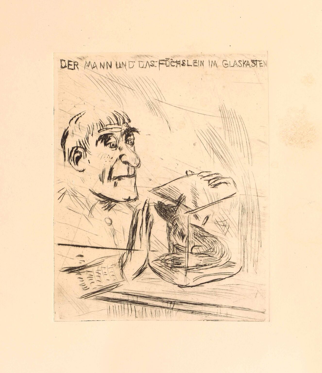 the man and the fox in a glasbox - Emil Medardus Hagner 