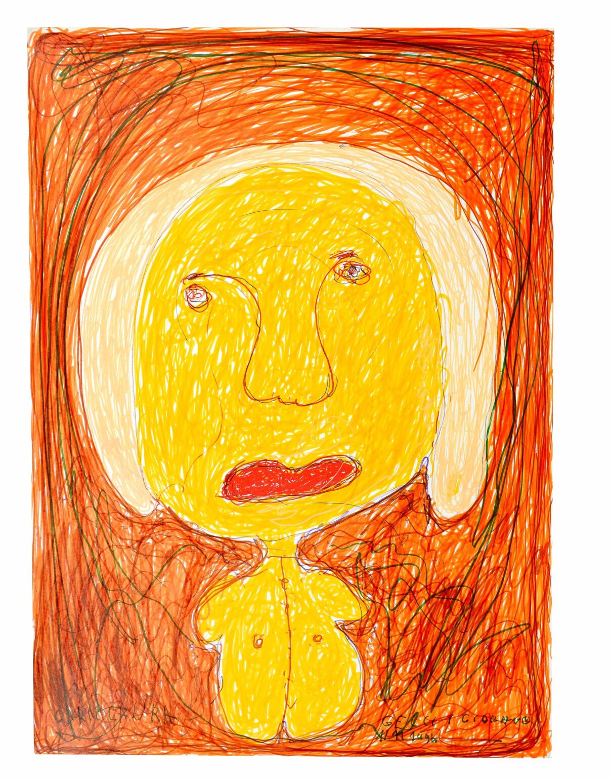 untitled (yellow woman) - Giordano Gelli 