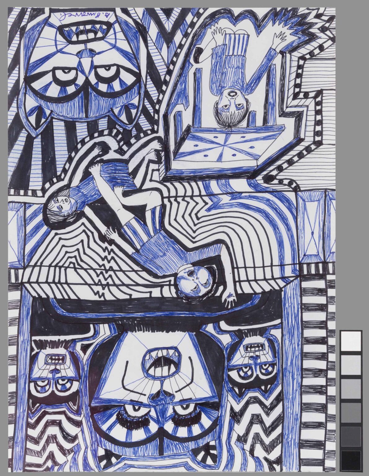 untitled (cat distress) - Adelheid Duvanel 