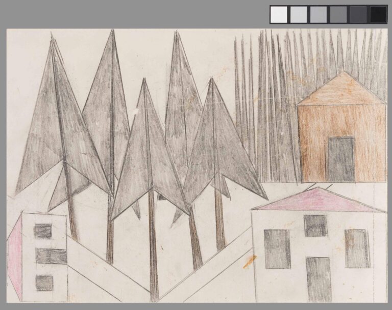 untitled (houses in forest) - Helene Reimann 