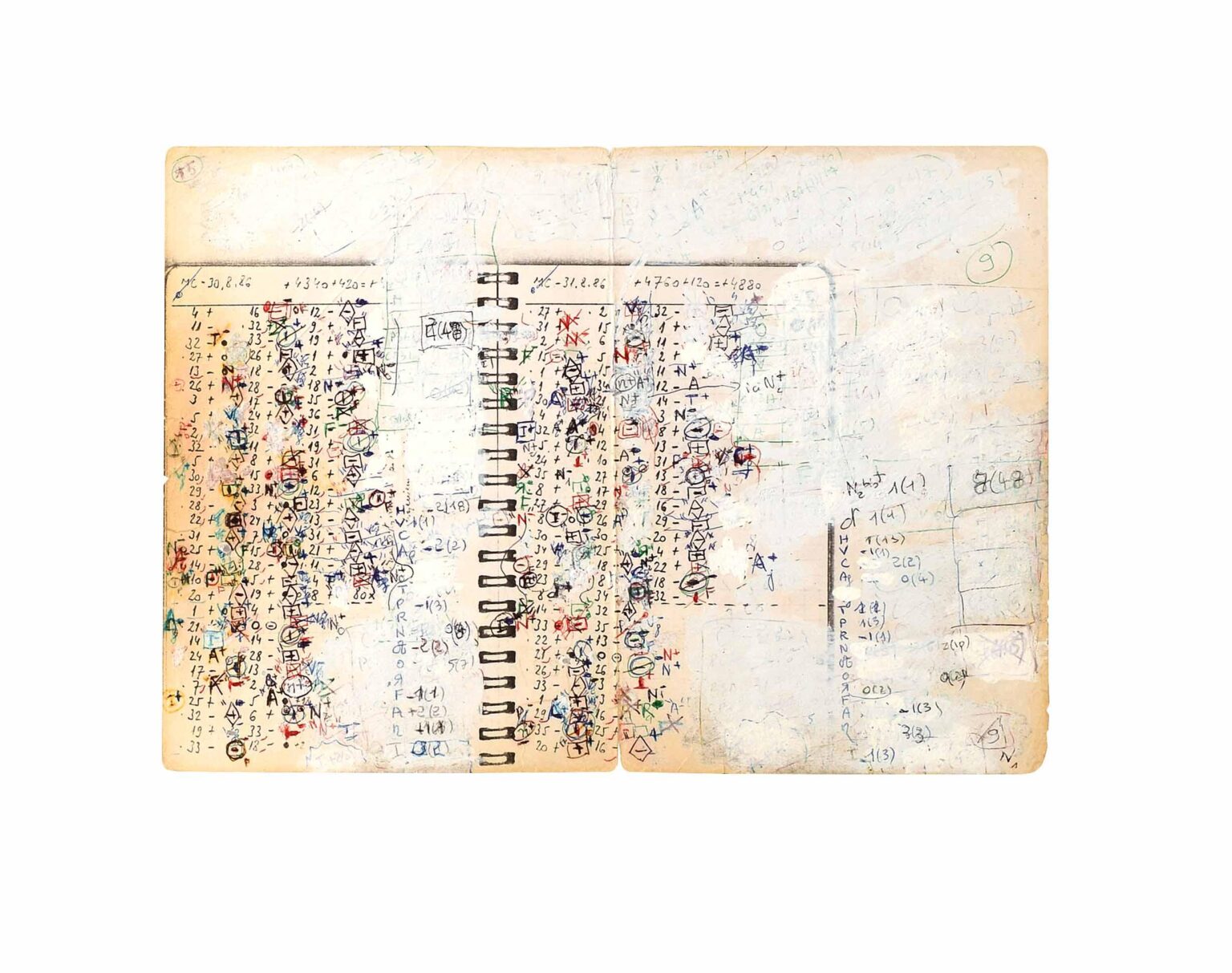 ohne Titel (mathematisches Blatt 2) - Jean-Daniel Allanche 