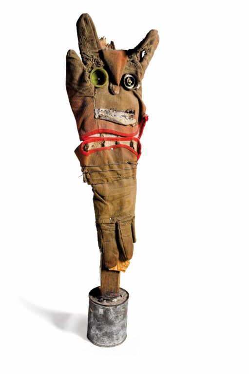 untitled (small figure arrangement made of waste material – glove) - Michel Nedjar 