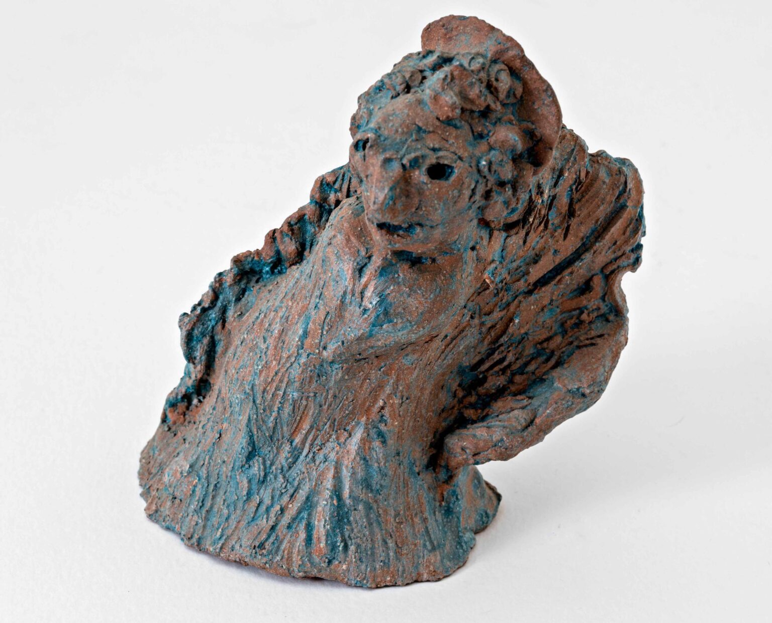 ohne Titel  (blau-braune Figur) - Louise Tournay 