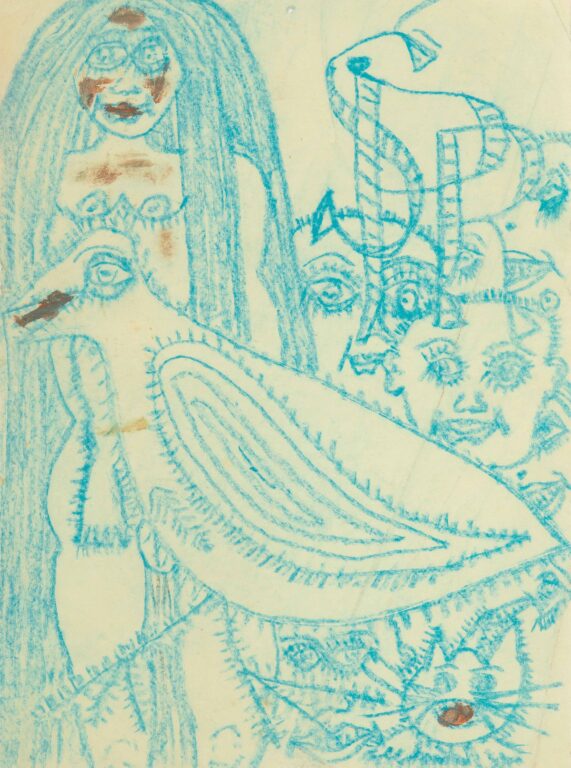 untiled (woman with a bird) 